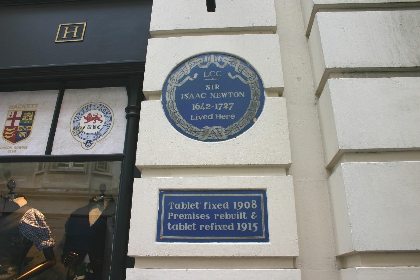 Isaac Newton's house, London - 02.JPG